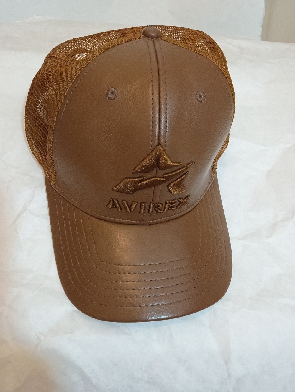 Avirex Mens  Hat Leather Blend